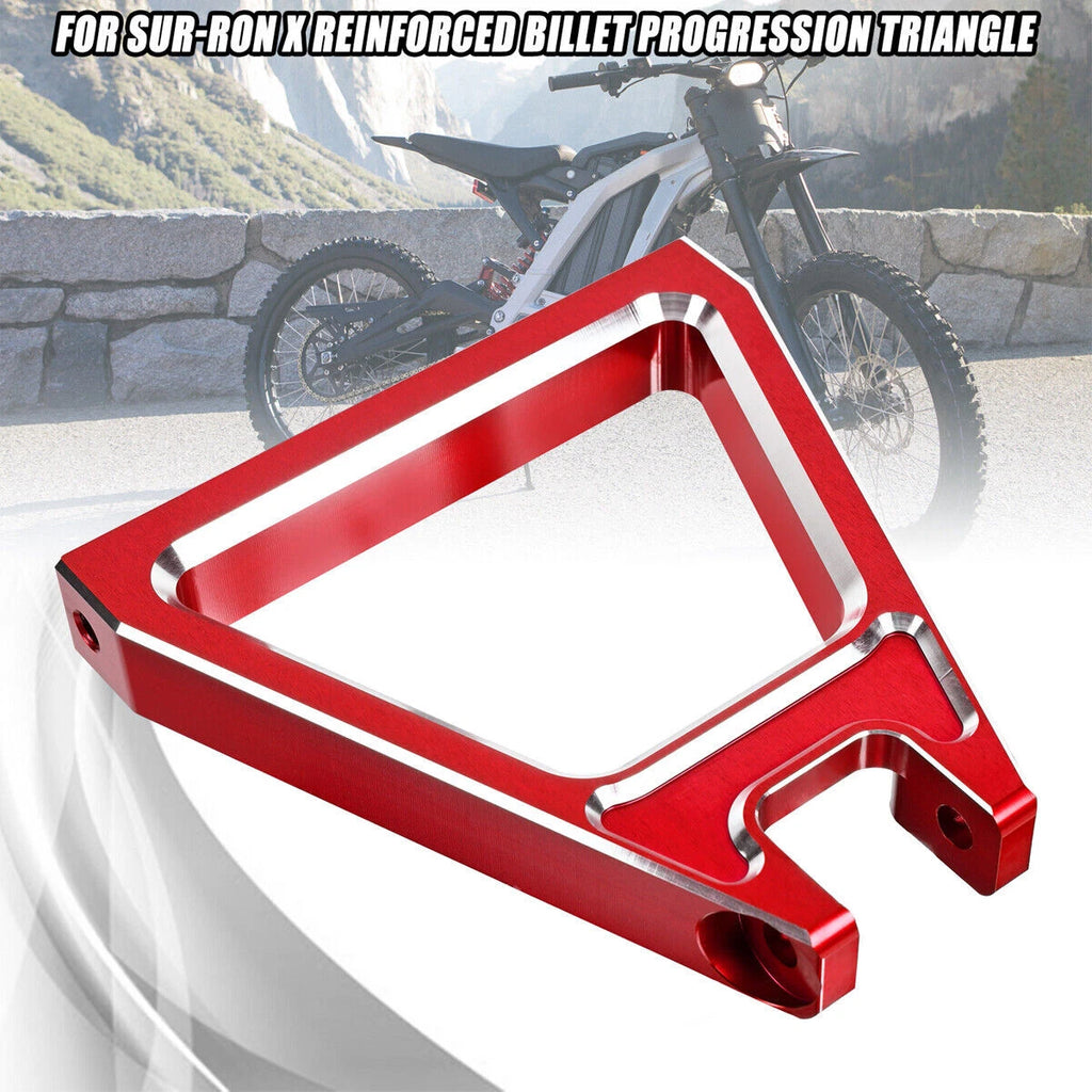 Red Reinforced Billet Progression Triangle For Sur-Ron Light Bee for Segway X160