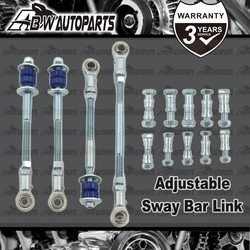 4 Front & Rear Adjustable Sway Bar Link Kit For Nissan Patrol GU Y61 2"-8" Lift