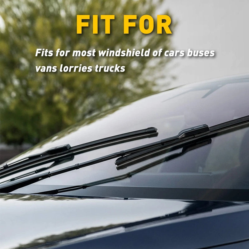 4x 28" Silicone Wiper Blade Refills Universal Windshield Inserts