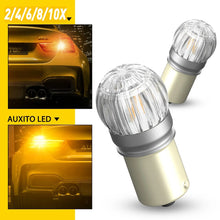 Load image into Gallery viewer, 2-10x 1156 BA15S LED Bulbs Amber Orange 6-SMD Tail Turn Signal Indicator Light.