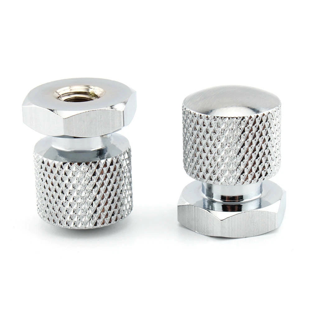 Chrome CNC Aluminum Rear Seat Bolt Screw for Harley Fatbob Softail Road King ST