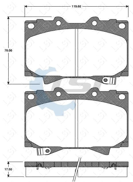 Front Heavy Duty Brake Pads Disc Rotors for LANDCRUISER 100 HDJ100 UZJ100 98-07