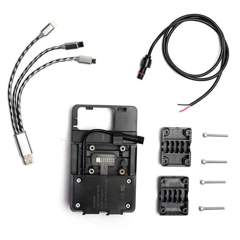 Motorcycle USB Charger Mobile Phone Holder Stand Bracket For BMW R1200GS LC ADV