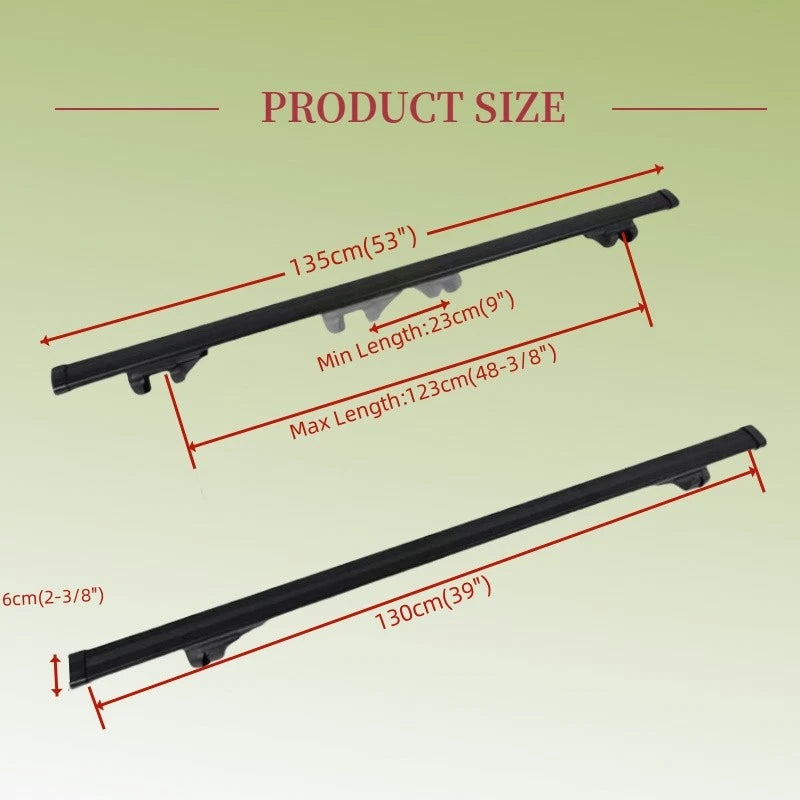 135cm 53"Car Top Cross Bar Roof Racks Cargo Carrier For Subaru Forester 08-23