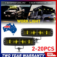 Load image into Gallery viewer, 2-20x 6Inch Work Offroad Driving Light Amber LED Bar Flood Spot Combo Fog 4WD A