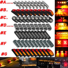 Load image into Gallery viewer, 60X Red Amber LED Clearance Lights Side Marker Truck Caravan Multi Volt A