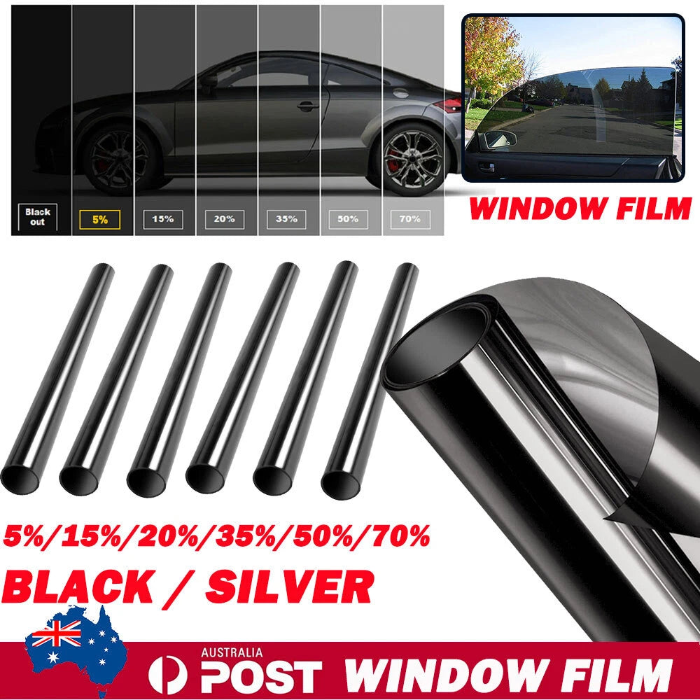 3M Window Roll Uncut Tint Film VLT 5/15/20/35/50/70% 10ft Car Home Office 50cm