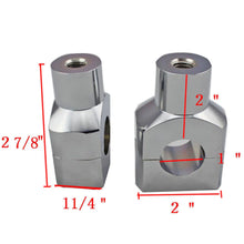 Load image into Gallery viewer, 1" Motorcycle Handlebar Handle Bar Adapter Risers Clamp Mounts For Harley Fatboy