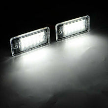 Load image into Gallery viewer, 2Pcs LED License Plate Light Lamp For Audi A3 S3 A4 S4 A6 C6 A8 S8 Q7 RS4 RS6 ST