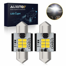 Load image into Gallery viewer, x2 AU 31MM SMD LED FESTOON LIGHT BRIGHT ROOF BULBS INTERIOR TRUNK LAMP WHITE AU