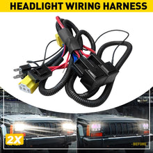 Load image into Gallery viewer, 2x Car Halogen Headlight Bulb Light Relay Harness Wiring Socket Plug Wire H4 AU