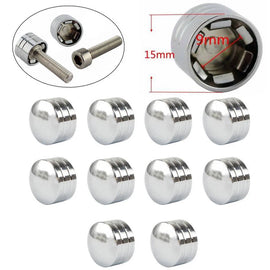 CNC Inner 9mm Schrauben Motor Bolt Topper Caps Cover For Harley Chrome