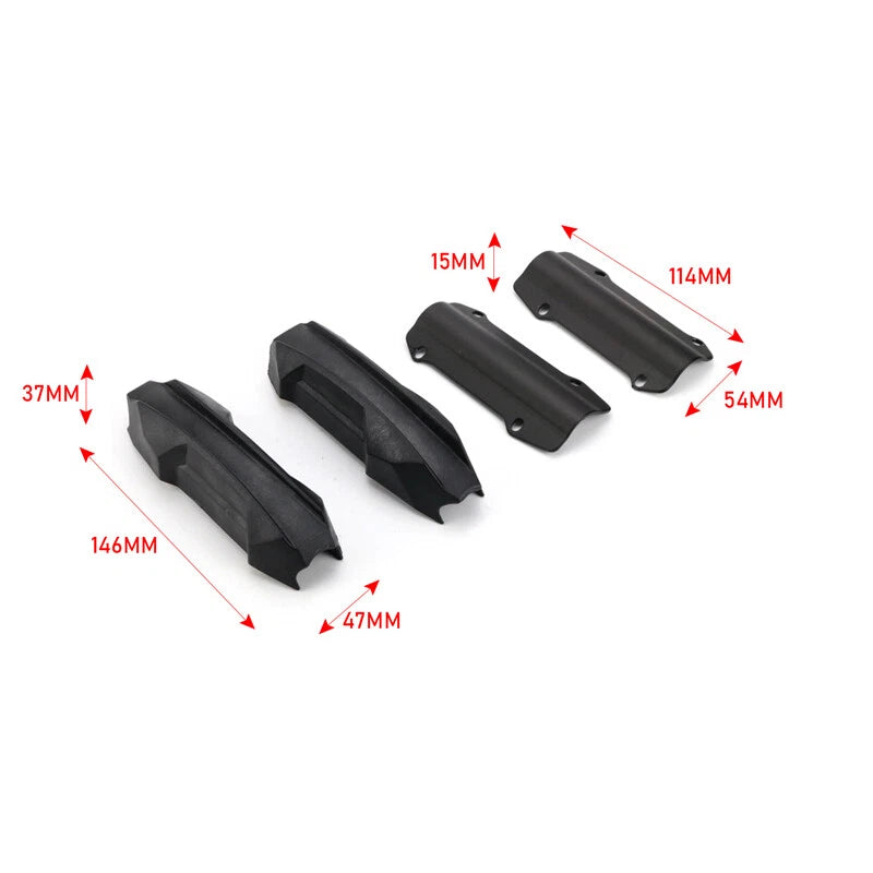 Motorcycle 25mm Engine Guard Crash Bar Frame Slider Pads – Black Pair