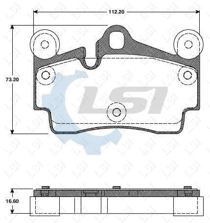Rear Brake Pads and Rotors Set for Audi Q7 3.0TFSI 3.0TDI 3.6i 2006-