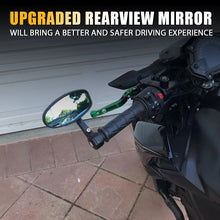Load image into Gallery viewer, Universal Black Motorcycle bike 7/8" Bar End Rear Side View Mirrors Cafe Racer
