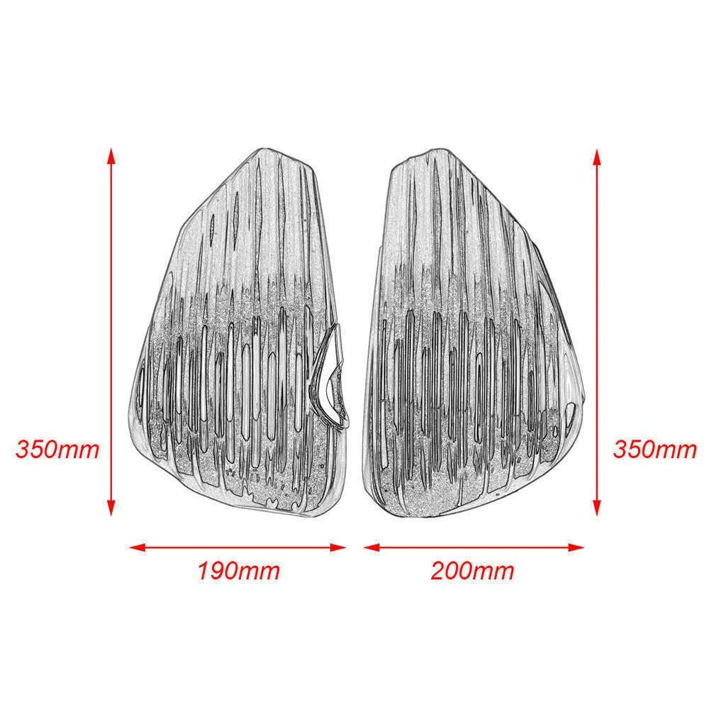 Left & Right Side Battery Oil Tank Cover For Harley Sportster XL883 XL1200 14+