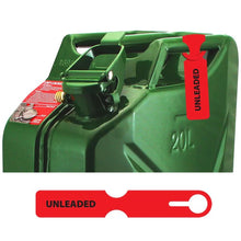 Load image into Gallery viewer, Fuel Can Tag Unleaded FCTRED