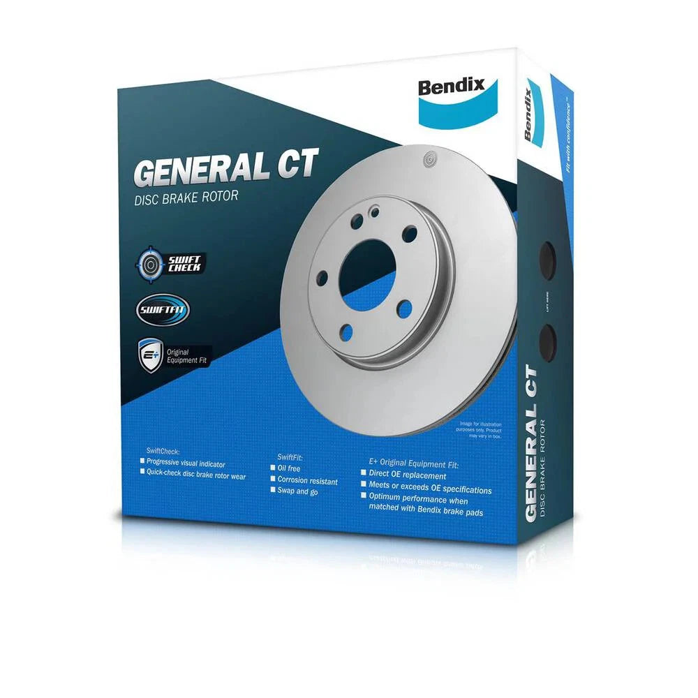 Bendix front disc brake rotor for Nissan Tiida C11 2004–2013, 259.7 mm