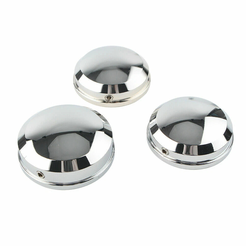 Upper Fork Stem Nut Covers Chrome For Harley FLS FLSS FLSTF FLSTFB FLSTFBS 90-17