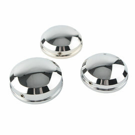 Upper Fork Stem Nut Covers Chrome For Harley FLS FLSS FLSTF FLSTFB FLSTFBS 90-17