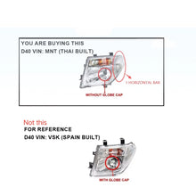 Load image into Gallery viewer, Pair HeadLight FRONT Lamp For Nissan Navara D40 D40T MNT Thai Built 2008-2014