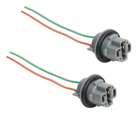 T20 7440 Wedge Car Stop Light Single Bulb Globe Wire Socket Harness Connector x2