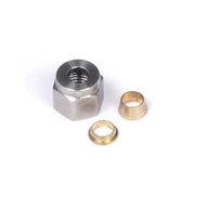 Haltech 1/4" Brass Nut and Ferrule Fitting HT-010808