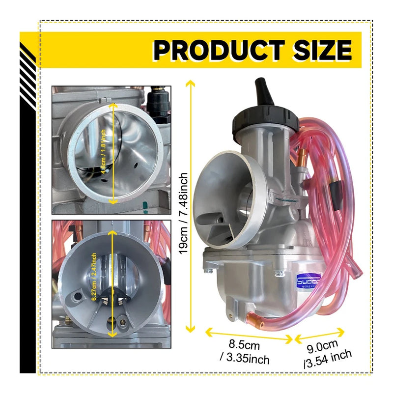 38mm Performance Carburetor for Honda TRX250R CR250 ATC250R Yamaha YZ250