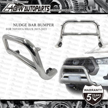 Load image into Gallery viewer, For Toyota Hilux N80 2015-2023 Stainless Steel Nudge Bar Front Bumper