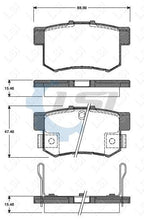 Load image into Gallery viewer, Rear Brake Pads and Rotors Set for Honda ACCORD 2.4 3.0V6 EURO 2003-2008