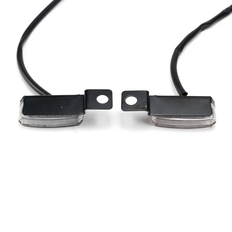 2X 6LED Mini Motorcycle Front Turn Signal Indicator Amber Light For Harley ST