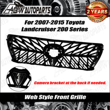 Load image into Gallery viewer, For 2007-2015 Toyota Landcruiser 200 Series Chrome Gloss black web Front Grille