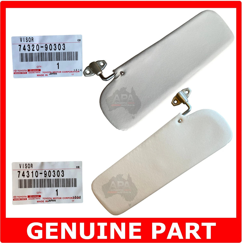 GENUINE Toyota LandCruiser 40 series HJ45 HJ47 FJ40 BJ40 LH RH Sun Visors Ivory