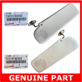 GENUINE Toyota LandCruiser 40 series HJ45 HJ47 FJ40 BJ40 LH RH Sun Visors Ivory