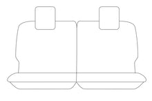 Load image into Gallery viewer, Sperling Getaway Neoprene Rear Black - Black Stitch Seat Covers Suits MUX RJ ...