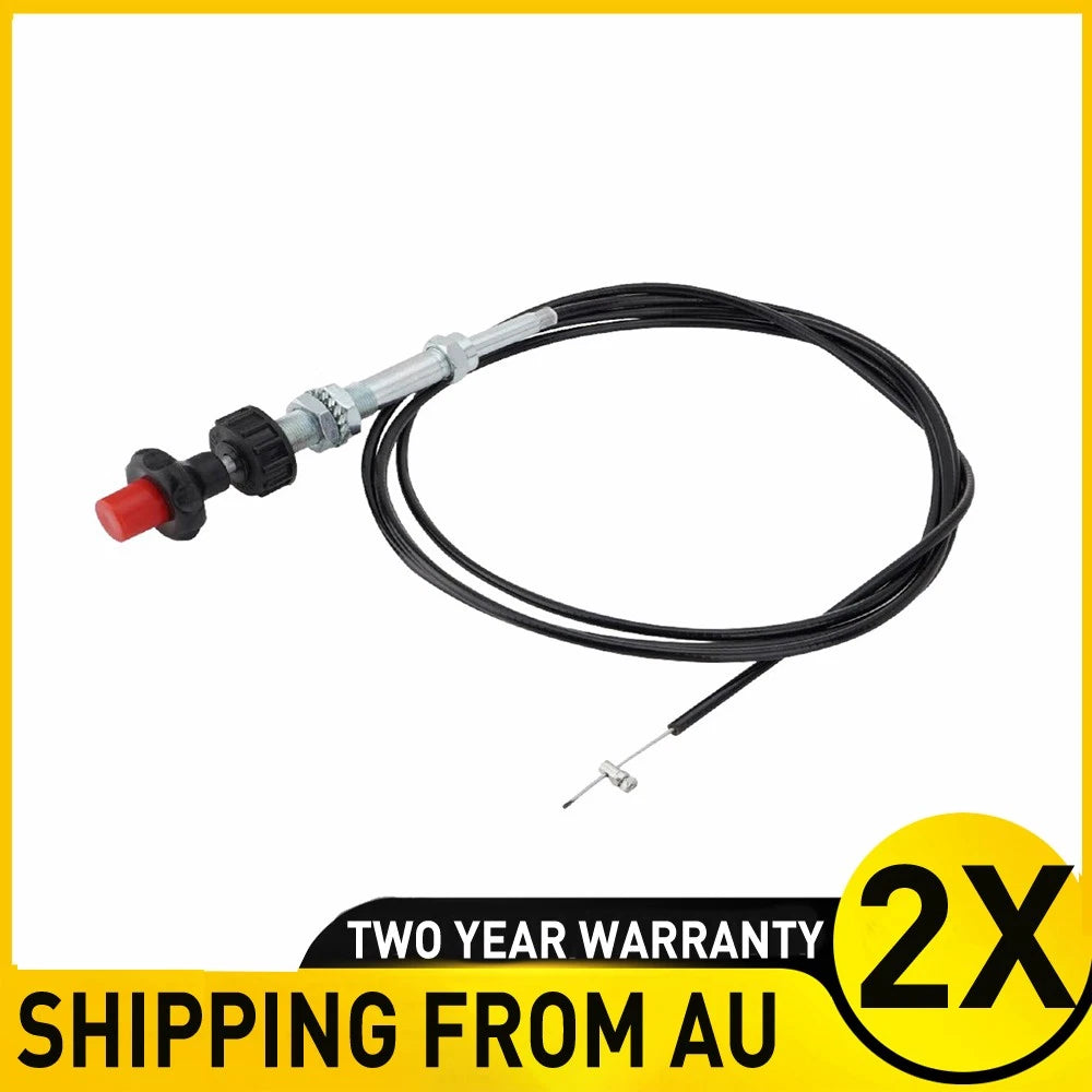 2x Multi Purpose Heavy Duty Vernier Locking Throttle Cable Control Cable AU