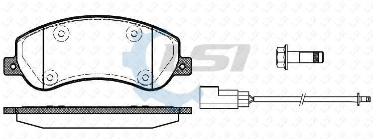 Front Bendix Heavy Duty Brake Pads and Disc Rotor for Volkswagen AMAROK 2H 11-18