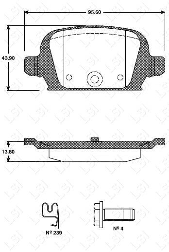 Genuine Roadhouse European Brake Pads Rear [ 0835 02 ] DB1472