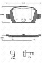 Load image into Gallery viewer, Genuine Roadhouse European Brake Pads Rear [ 0835 02 ] DB1472