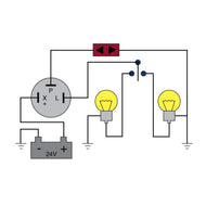 Tridon EG23 24V 3-Pin Flasher Relay for Indicator & Hazard Lights