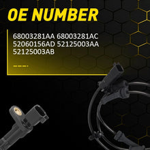 Load image into Gallery viewer, 4X Front Rear Left&amp;Right ABS Wheel Speed Sensors For Jeep Wrangler JK 2007-2017