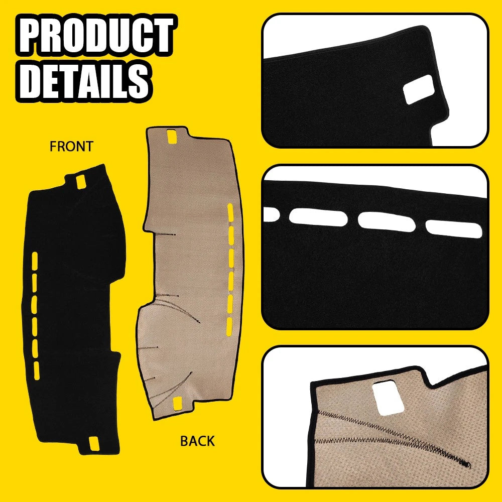 Dashboard Cover Dash Mat for Toyota Corolla Axio Fielder 2007-2012 RHD