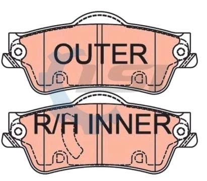 Rear Bendix Brake Pads and Disc Rotors set for Holden COMMODORE VE VF V6 06-17