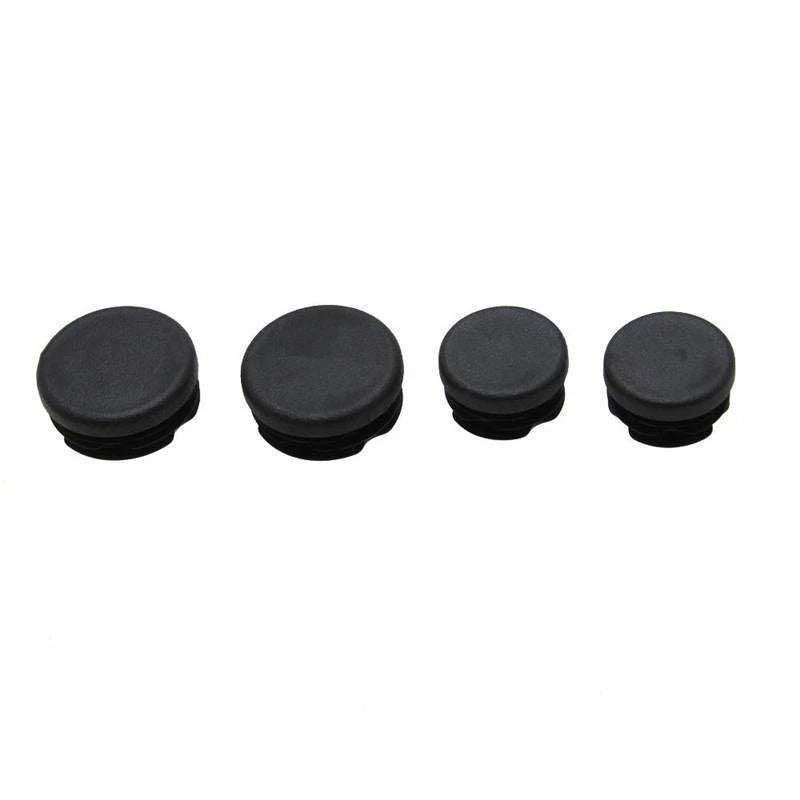 4PCS Black Motorcycle Frame Caps Hole Cover ABS For Ducati Desert X 2022-2023 ST
