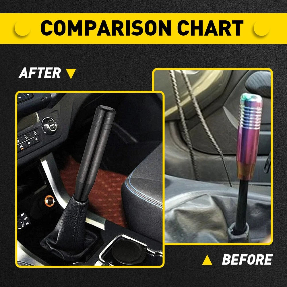 Manual Aluminum Car Gear Stick Shift Knobs Black Shifter Knob Lever Universal