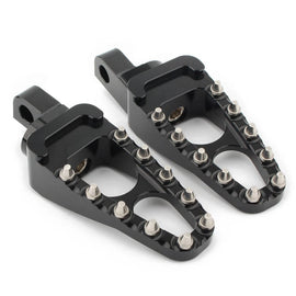 Black MX Style Foot Pegs Footrest for Harley Street Glide V-Rod Sportster Dyna S