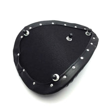Load image into Gallery viewer, Black Motorcycle Leather Driver Solo Seat for Harley Bobber Chopper For Honda ST