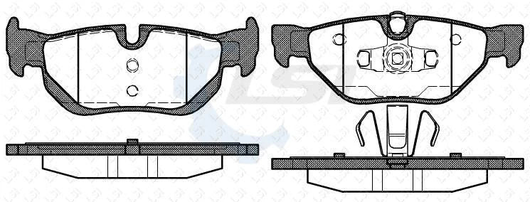 Rear Brake Pads and Disc Rotor set for BMW E90 320D 325i 05-12 +sensor