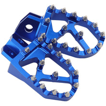 Load image into Gallery viewer, Blue Foot Pegs for Yamaha YZ 80/125/250/500/490 WR200/250/500 TTR90/110/125/250