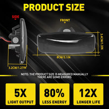 Load image into Gallery viewer, Fits Nissan Bluebird Sunny 03-06 Dynamic Amber LED Side Light Marker Indicator.